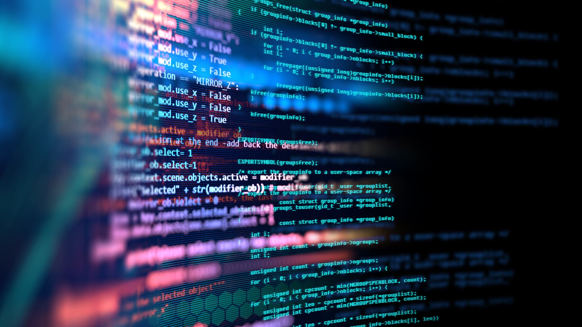 Pantalla de ordenador con códigos de programación.