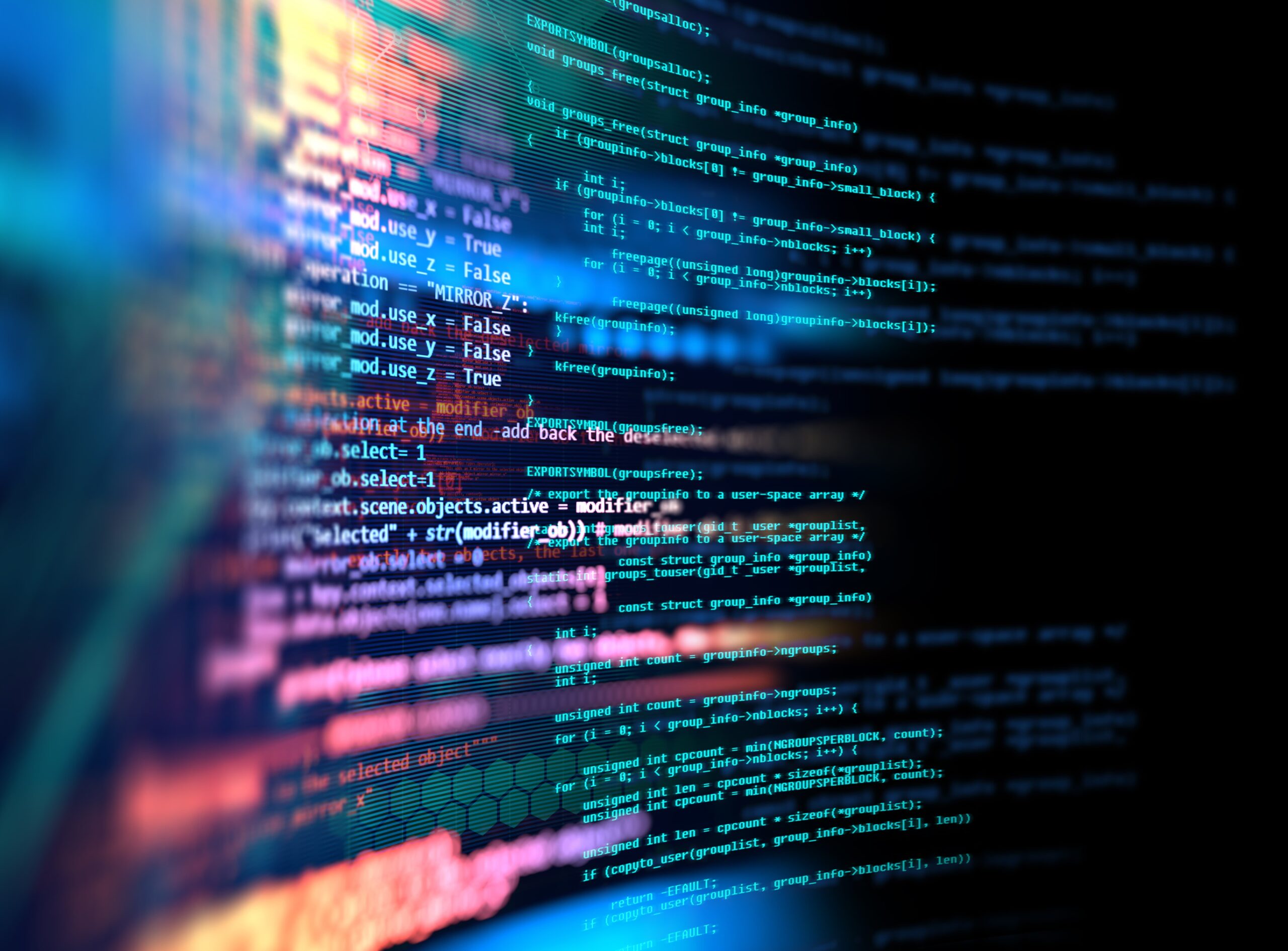 Pantalla de ordenador con código de programación.